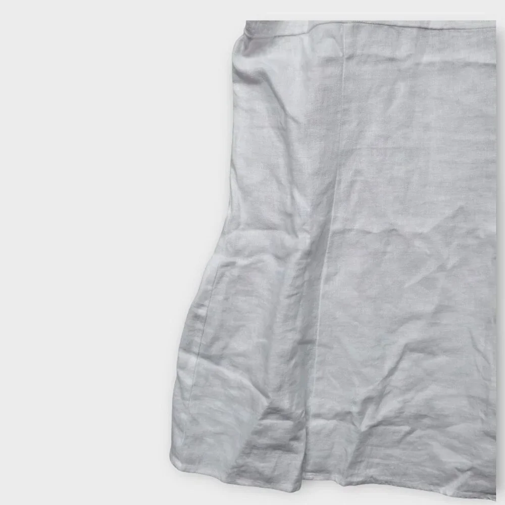 MADEWELL Square-Neck Mini Dress in 100% Linen White 12 NWT - Picture 7 of 12